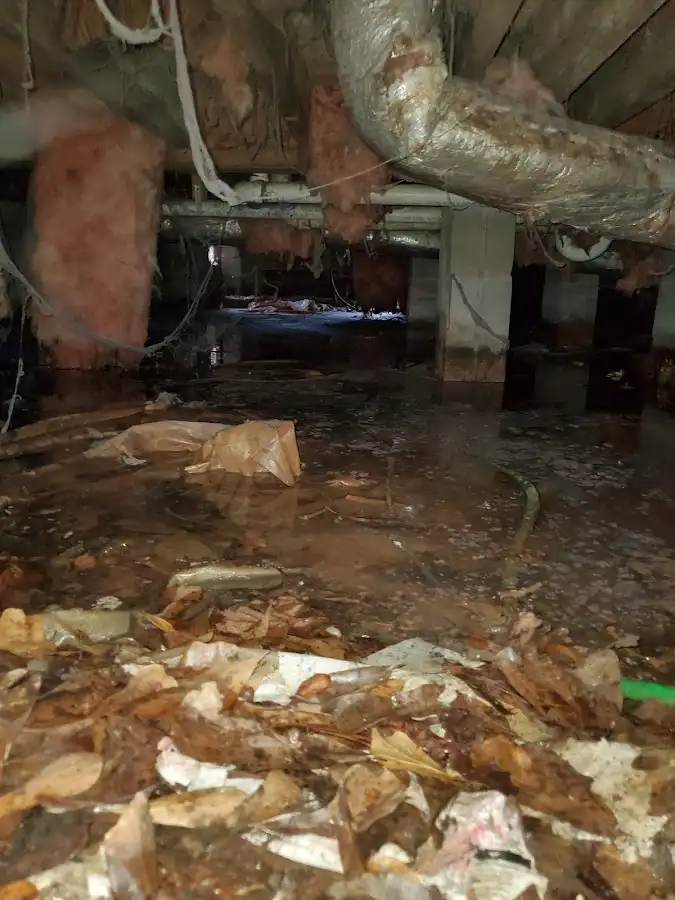 Crawl space flood assessment for Commercial Water Damage Restoration in Bethlehem