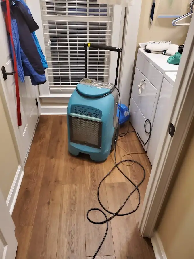 Commercial dehumidifier deployed for Flood Damage Cleanup in Bethlehem