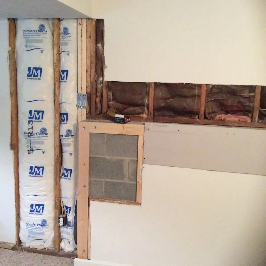 Wall insulation replacement during Structural Drying in Bethlehem